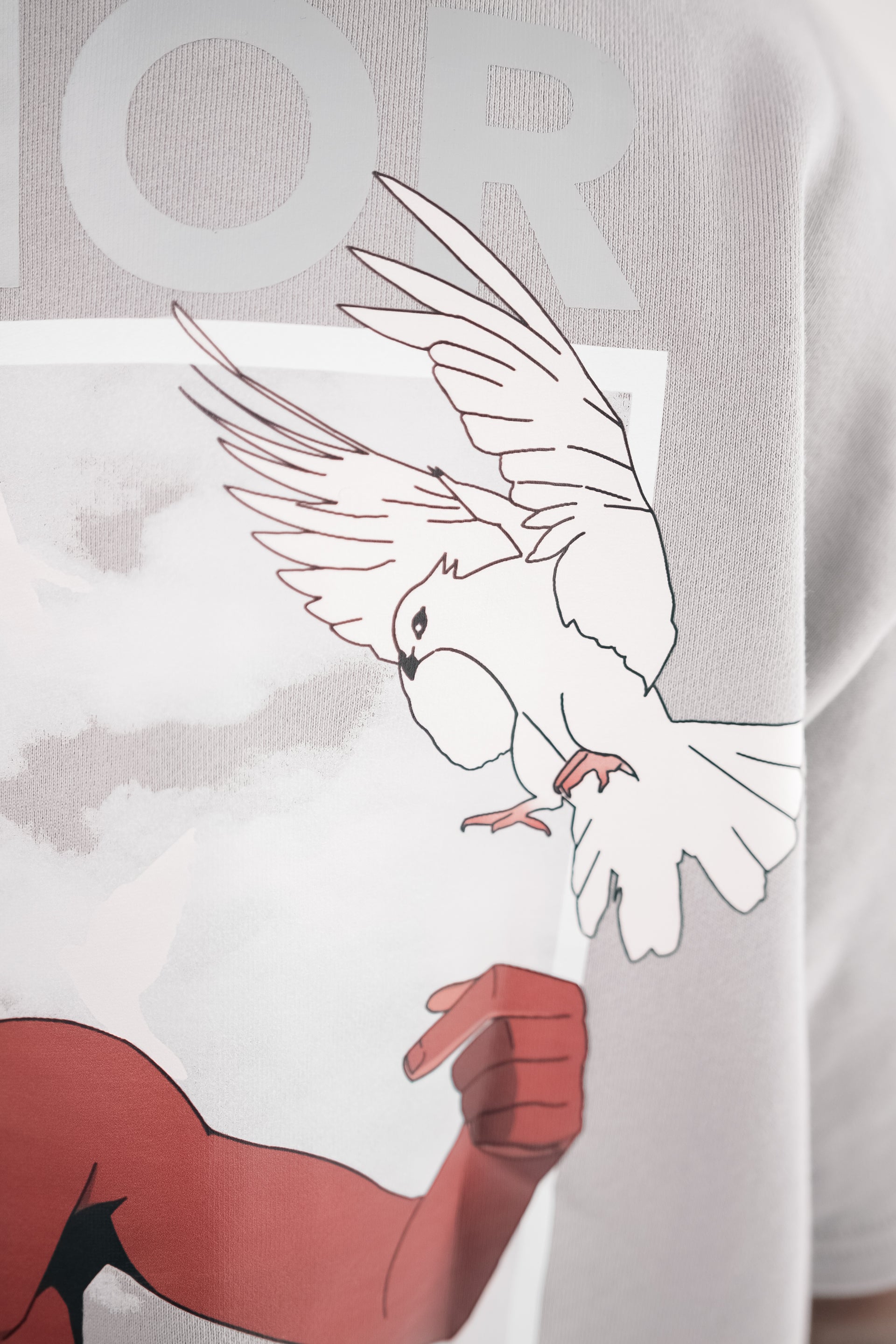 HEAVYWEIGHT DOVE TEE - STONE
